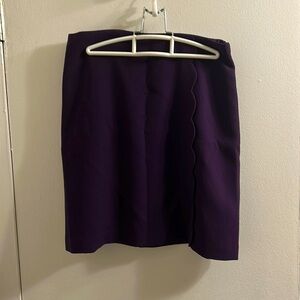 Purple mini scallop skirt!